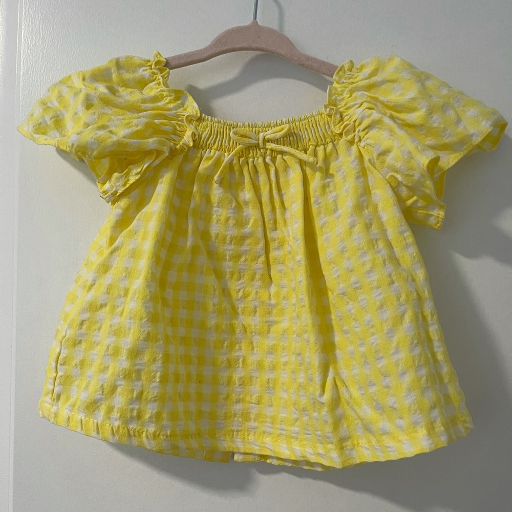 Yellow Zara Baby Girl Shirt